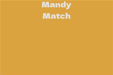 About Mandy Match