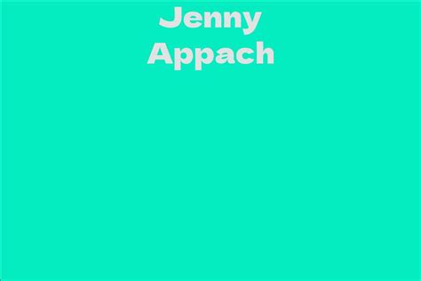 Achievements and Awards in Jenny Appach's Career