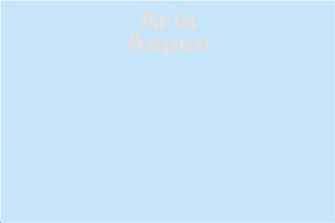 Aria Aspen's Net Worth: A Glimpse into her Financial Success