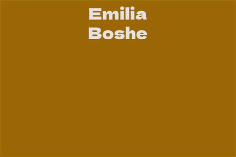 Assessing Emilia Boshe's Financial Fortunes