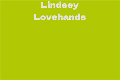 Behind the Curtain: Lindsey Lovehands' Philanthropic Efforts