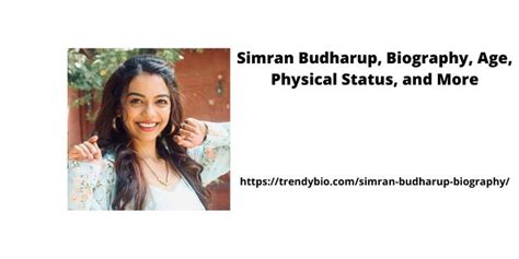 Biography of Simran Budharup: A Journey Through Life
