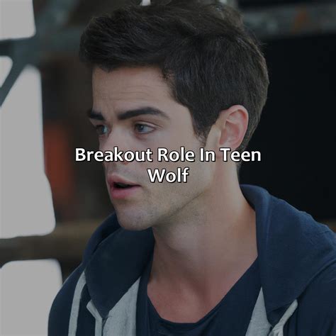 Breakthrough Role in Teen Wolf