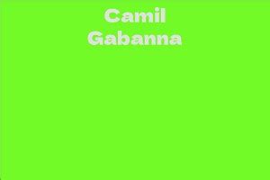 Camil Gabanna - A Fashion Icon and Entrepreneur
