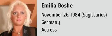 Details on Emilia Boshe's Age