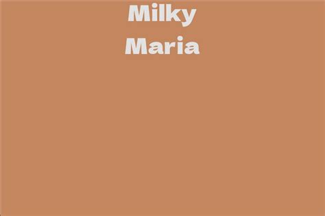 Early Life and Background of Milky Maria