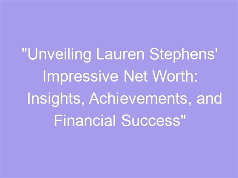 Financial Achievements: Anna Curtis's Impressive Success