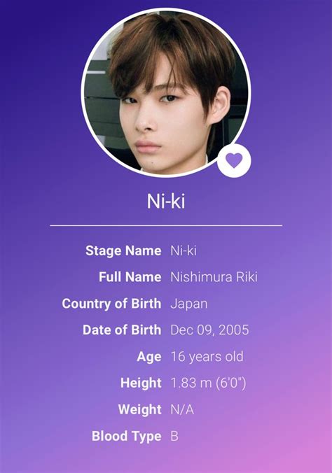 Height: Unveiling Enhypen Niki's Physical Traits