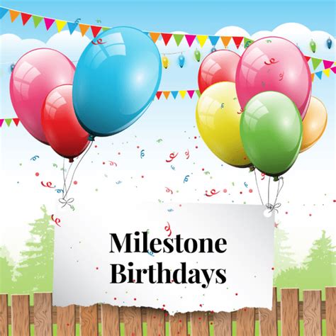 Milestone Birthdays