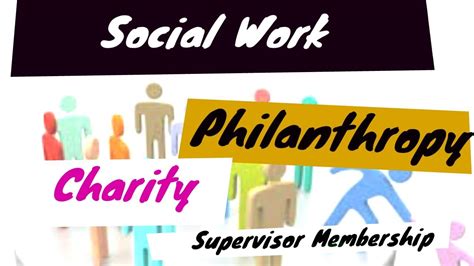 Philanthropic Work and Social Involvement