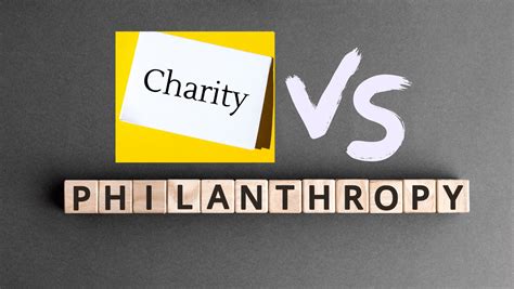 Philanthropy and charity work