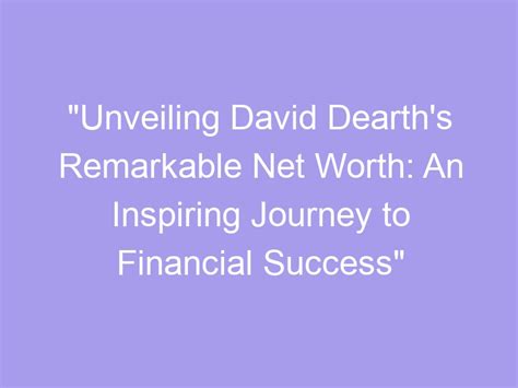 Success in Numbers: The Remarkable Financial Journey