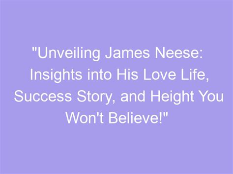 The Journey to Success: James Neese's Struggles and Triumphs