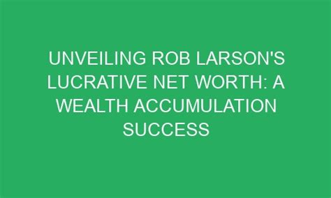 The Success Story and Wealth Accumulation