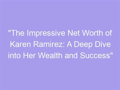 The Wealth in Success: Teressa Moss's Impressive Net Worth