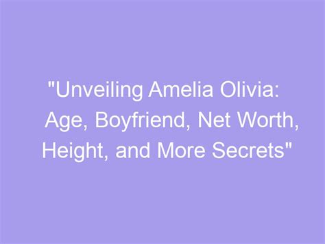 Unveiling Amelia Mack's Height: The Ultimate Truth