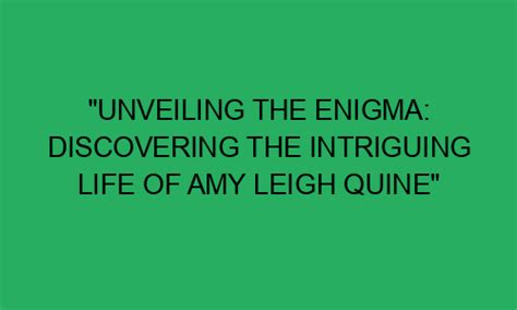 Unveiling the Enigma: Discovering the Life and Journey of Allison Rise